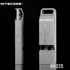 NITECORE NWS10 NWS20 270db SOS Titanium Metal Security Safety Police Military Emergency survival whistle
