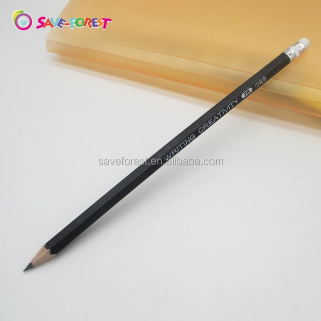 custom design pencils printed natural wood pre sharpened pencil