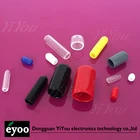 End Cap Soft Nut Protection PVC End Cap Plastic Dust Cap Screw Protector Thread Protector Black Insulating Sleeve
