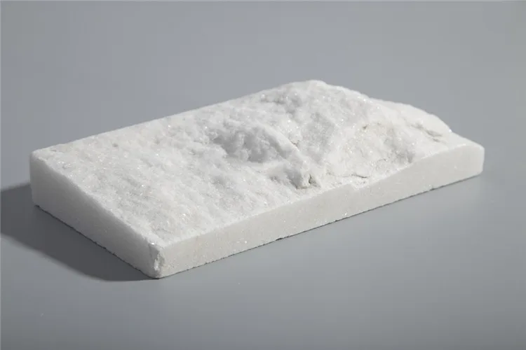 Samistone White Marble Tile Split Face Pure White Marble Stone Tile