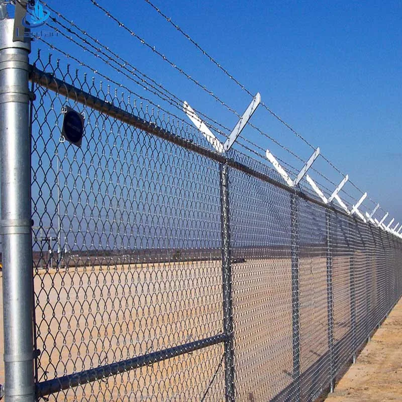 chain link fence barbed wire