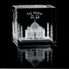 MH-F0125 3d laser engraving taj mahal construction crystal cube