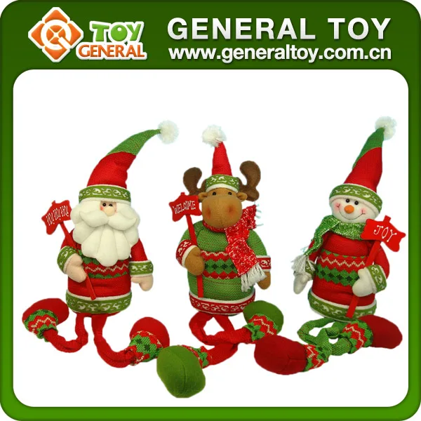 10 inch fabric handmade christmas craft dolls santa claus plush
