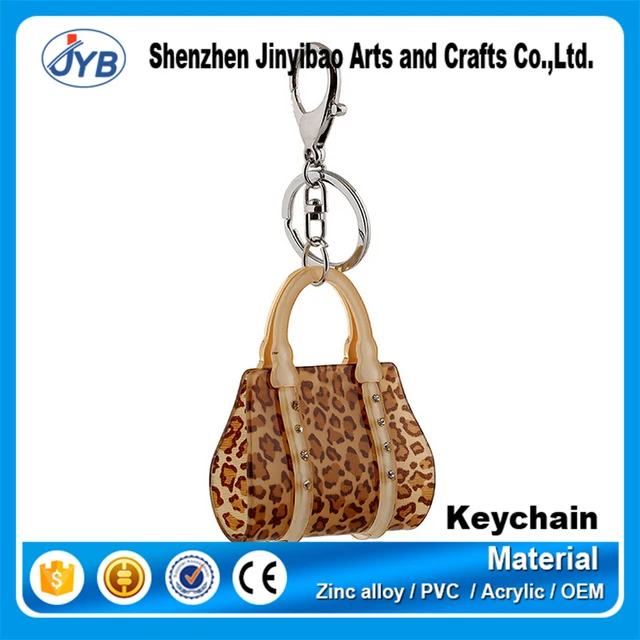 oem custom silicone rubber soft pvc handbag shaped keychain for