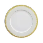 10 inch gold rim custom bone china plate