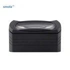 portable electronic reading magnifier glasses with led lamp