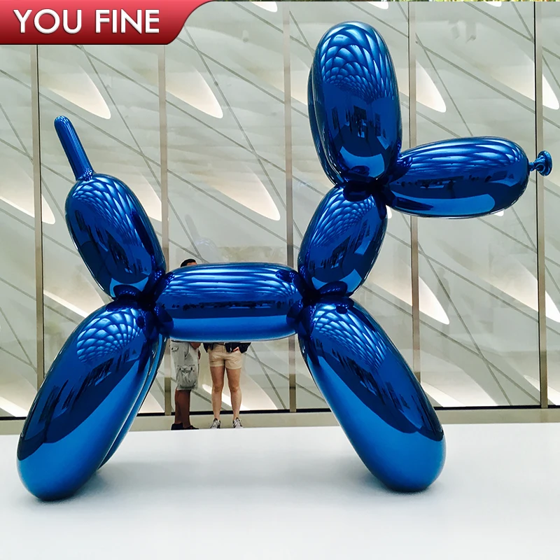plating stainless steel abstract balloon dog sculpture
