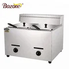 Commercial Counter Top Used donut spiral potato thermostat temperature control propane mini double basket lpg gas deep fryer