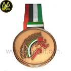 China manufacturer custom metal gold 3Dinjection gold trophy medallion