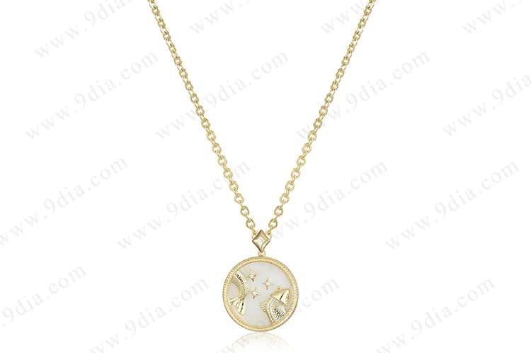 New Arrival 925 Sterling Silver Jewelry and Pave Stones Heart Necklace