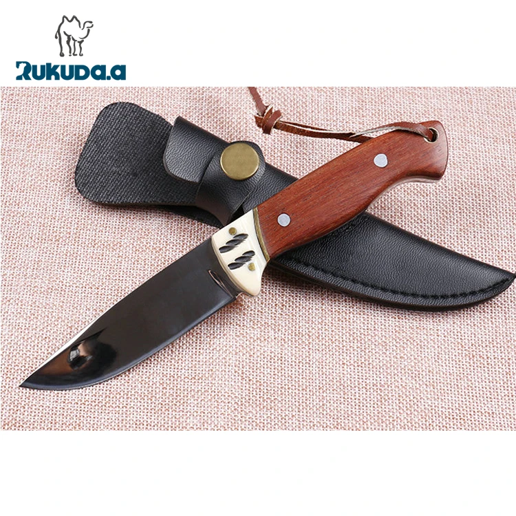 440 Fixed Blade Wood Handle Hunting Camping Army Knife.jpg
