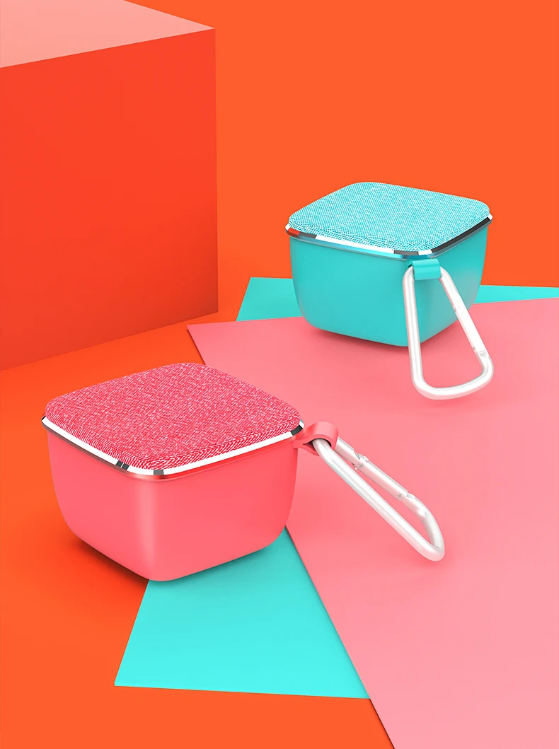 oneder v15 mini tws speaker with hook portable speaker wireless stereo speaker - ANKUX.COM