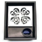 Patented product bathroom magnetic rotation floor drain cover