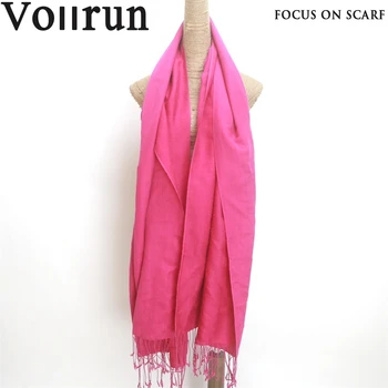 Hot Pink Solid Wool Comforter Pashmina Wholesale View Pashmina