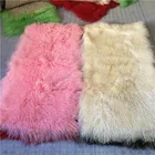 long hair Mongolian sheep fur skin prices