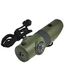 Promotional plastic flashlight whistle compass