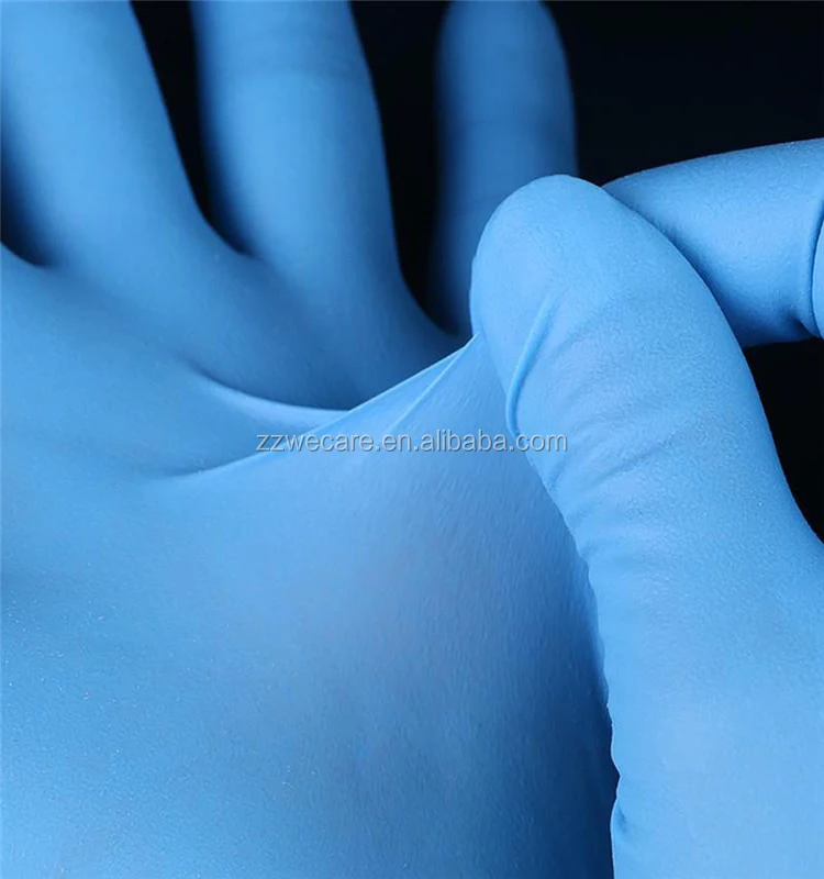 Latex Free Disposable  Comfortable Medical Textured Finger Tips Food Safety Cleaning Safety Nitrile Coated Work Gloves