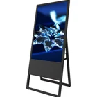 43 inch foldable lcd advertising floor standing portable digital signage bf video player