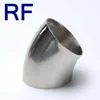 RF SS304/316L Stainless Steel Dairy Pipe Fitting 3A Standard 45 Degree Weld Short Elbow