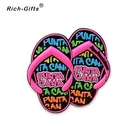 Custom cartoon 3D soft PVC magnet fridge flip flop LOGO for Dominicana