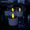 Big Yellow Solar Power Battery Operated Candles/Flameless Electric Solar Function Tea Lights/Plastic Solar Candles