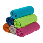Amazon best selling 30*80cm outdoor instant pva GYM beach towel logo custom microfiber ice cooling towel for sport