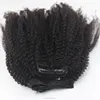 curly hair extension for black women afro hair kinky curly clip in hair extensions