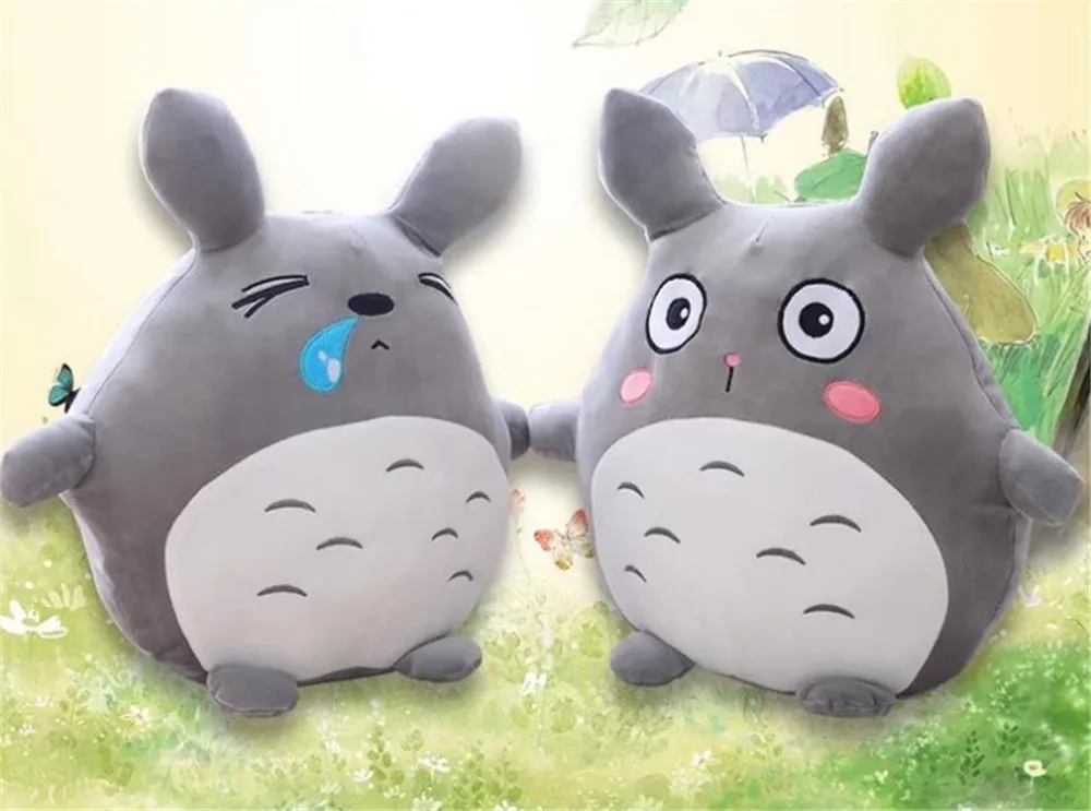 Fancytrader Japan Anime Totoro Plush Toy Giant 90cm Cute Cartoon Stuffed Totoro Doll Kids Pillow Baby Bedroom Decoration9