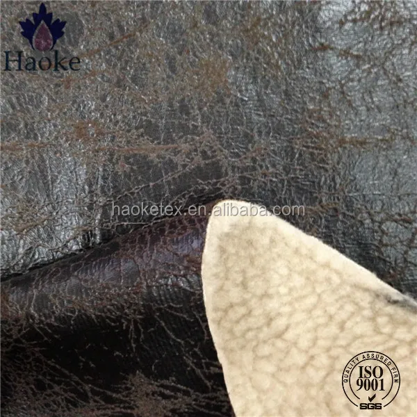 bronzed suede bonded sherpa fabric / sherpa bonded fabric