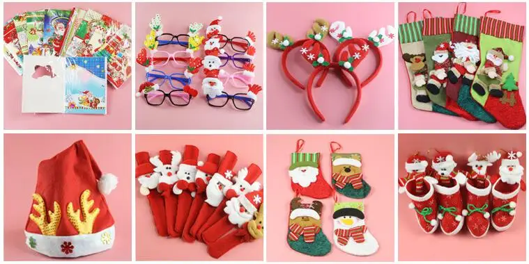 led christmas gifts of bracelets with santa claus, snowman and