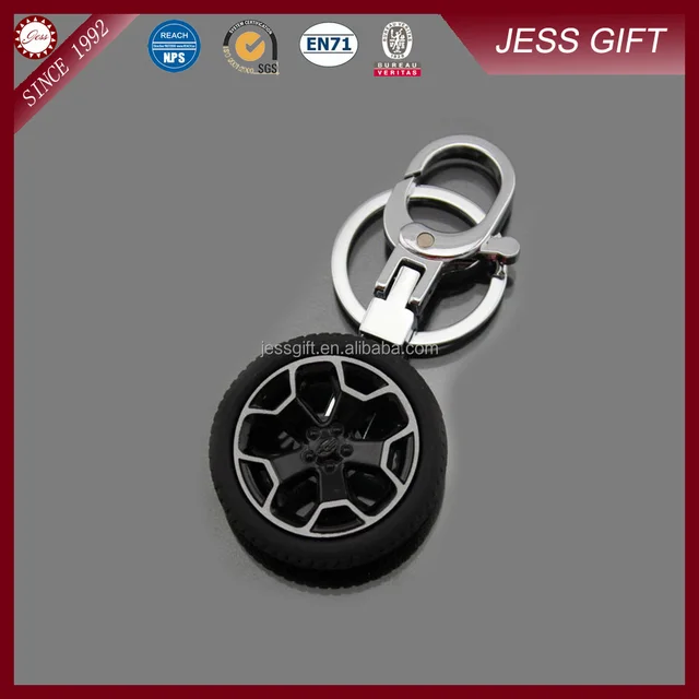 promotional wheel metal car keychain for promotion