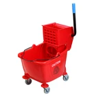 Commercial High quality plastic side press 32L 36L deluxe sidefantom press wringer mop bucket