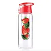 BPA free Lemon juice tritan shark bottle/ tritan fruit infuser water bottle