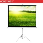 16:9100 InchTripod Projection Matte White Portable Tripod Stand Projection Screen/HD Portable Manual Projector Screen