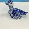 Bule and white porcelain duck design ceramic ornaments for home decoration