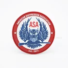 oem 3d pvc rubber reflective patch tactical morale patches with customized logo