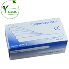 Medical packaging disposable sterile 150 * 18 * 1.6mm wooden tongue depressor