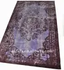 Polyester demitint printed rug, antique looking rug