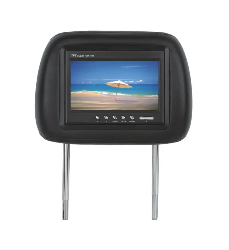7" Headrest Monitor With Pillow,7 Inch Car Lcd Headrest Monitor With Tv Buy 7" Headrest