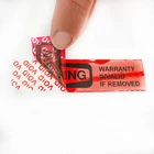 Custom Warranty Void Open Paper Seal Sticker Tape