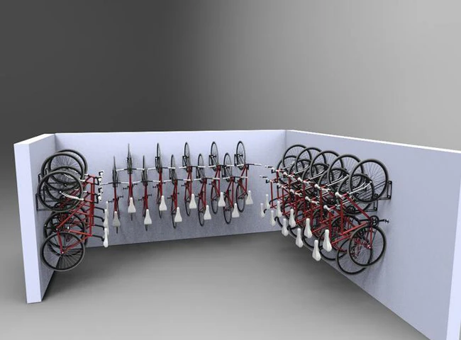 Portable wall mounted bike rack