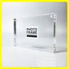 カスタマイズされた4 × 6 5 × 7 6 × 8 8 × 10アクリルマグネットフォトフレームブロック