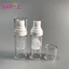 Unique design 10ml+1g plastic clear face serum bottle with powder mixing