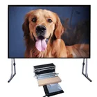 200 inch Large Size Canvas Fabric Portable Fast Fold Outsides Projector Scree outdoor projection screen