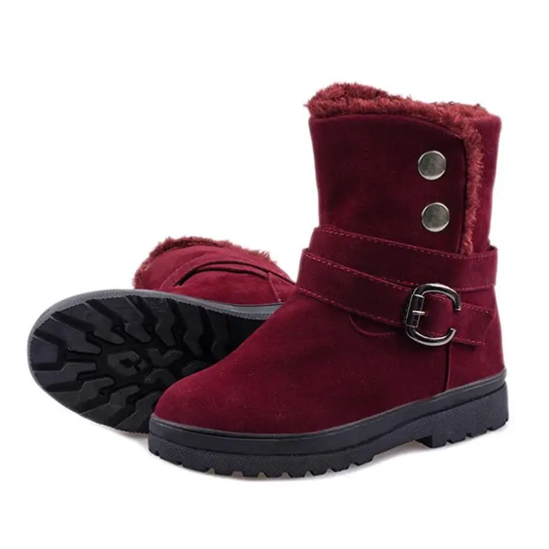 short slip on winter boots