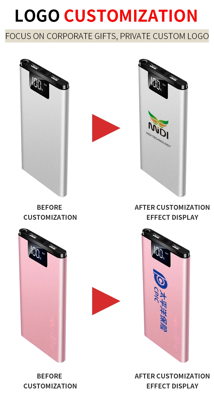 Outdoor OEM dual usb output mobile power bank 10000 mah universal powerbank - ANKUX.COM