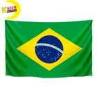 3ftx5ft National Brazil Flag 3x5 Feet Large Hanging Brazil Flag Polyester Home Decoration