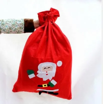 2015 hot salechristmas gift bag santa claus backpack handmade