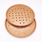 round non stick copper coating pizza pan for baking