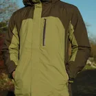 Mens Waterproof Breathable Green Walking Hiking Fishing Jacket